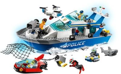 Конструктор LEGO City 60277 Катер полицейского патруля - фото5