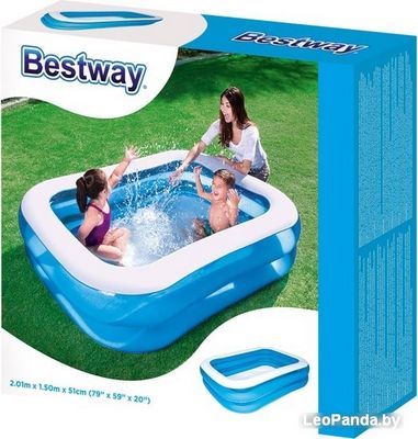 Надувной бассейн Bestway 54005 (201x150x51) - фото2