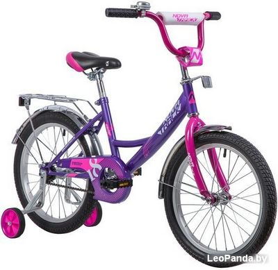 Детский велосипед Novatrack Vector 18 (фиолетовый/розовый, 2019) - фото2