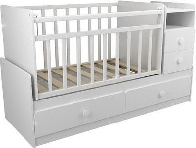 Детская кроватка ФА-М Алеся 173x67 см (белый) - фото
