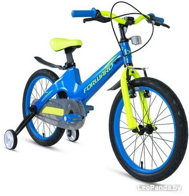 Детский велосипед Forward Cosmo 16 2.0 2021 (синий/желтый) - фото2