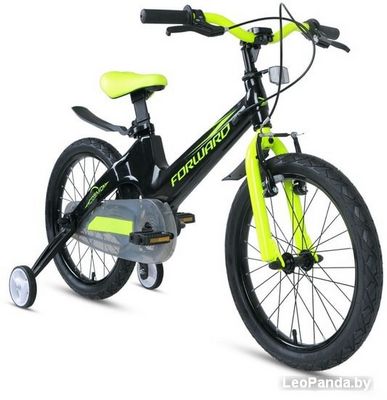 Детский велосипед Forward Cosmo 16 2.0 2021 (черный/желтый) - фото2