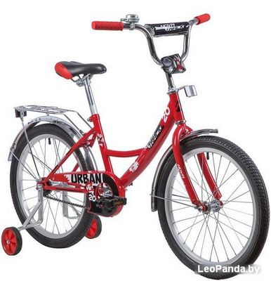 Детский велосипед Novatrack Urban 20 (красный/черный, 2019) - фото2