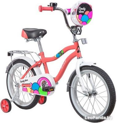 Детский велосипед Novatrack Candy 16 (оранжевый/белый, 2019) - фото2