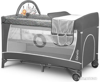 Манеж-кровать Lionelo Flower (серый) - фото2
