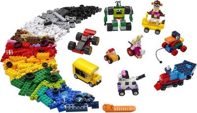 Конструктор LEGO Classic 11014 Кубики и колеса - фото3