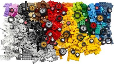 Конструктор LEGO Classic 11014 Кубики и колеса - фото4