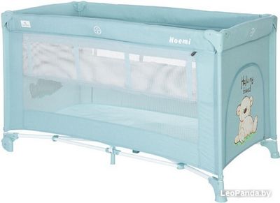 Манеж-кровать Lorelli Noemi 2 (blue surf teddy) - фото