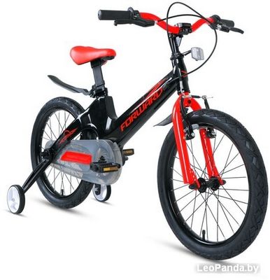 Детский велосипед Forward Cosmo 18 2.0 2021 (черный/красный) - фото2