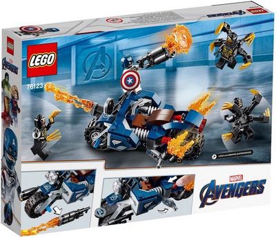 Конструктор LEGO Marvel Super Heroes 76123 Капитан Америка: Атака Аутрайдеров - фото2