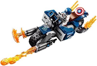 Конструктор LEGO Marvel Super Heroes 76123 Капитан Америка: Атака Аутрайдеров - фото4