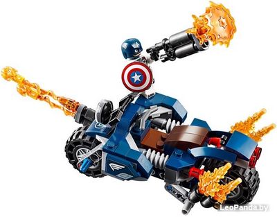Конструктор LEGO Marvel Super Heroes 76123 Капитан Америка: Атака Аутрайдеров - фото5