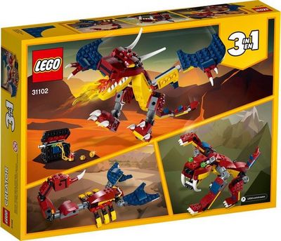 Конструктор LEGO Creator 31102 Огненный дракон - фото2