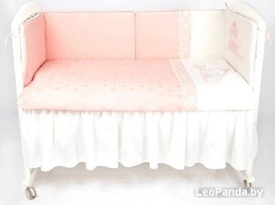 Постельное белье Lappetti Карета 6032 (розовый) 112х147 6 предметов - фото