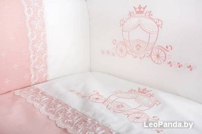 Постельное белье Lappetti Карета 6032 (розовый) 112х147 6 предметов - фото2