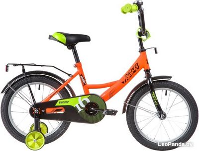 Детский велосипед Novatrack Vector 16 163VECTOR.OR20 (оранжевый/черный, 2020) - фото