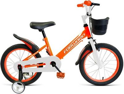 Детский велосипед Forward Nitro 16 2021 (оранжевый/белый) - фото