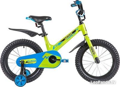Детский велосипед Novatrack Blast 16 (зеленый/синий, 2019) - фото