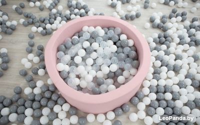 Сухой бассейн Misioo 90x40 200 шаров (светло-розовый) - фото3