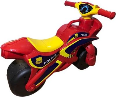 Беговел Doloni-Toys Полиция (красный/желтый) - фото3
