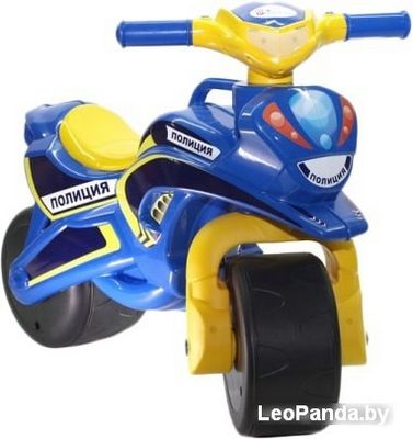 Беговел Doloni-Toys Полиция (синий/желтый) - фото2