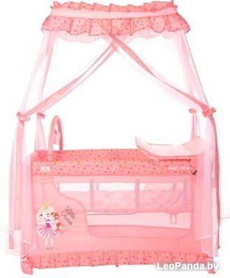 Манеж-кровать Lorelli Magic Sleep (pink) - фото3