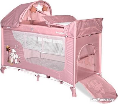 Манеж-кровать Lorelli Moonlight Rocker 2 (pink) - фото3