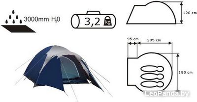 Палатка Acamper Acco 3 (синий) - фото5