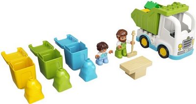 Конструктор LEGO Duplo 10945 Мусоровоз и контейнеры для раздельного сбора мусор - фото3