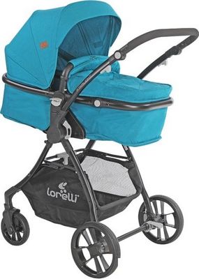 Универсальная коляска Lorelli Starlight (2 в 1, dark blue)