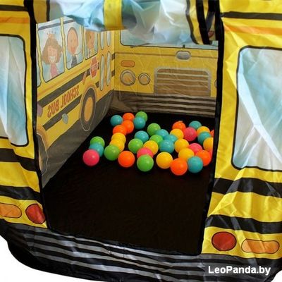 Игровая палатка Darvish Школьный автобус (50 шаров) DV-T-1682 - фото2