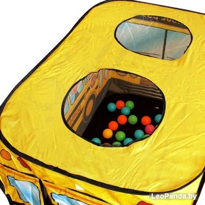 Игровая палатка Darvish Школьный автобус (50 шаров) DV-T-1682 - фото3