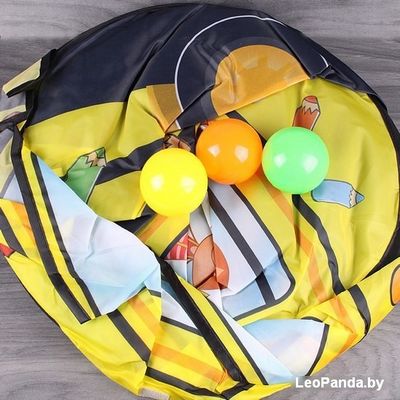 Игровая палатка Darvish Школьный автобус (50 шаров) DV-T-1682 - фото4