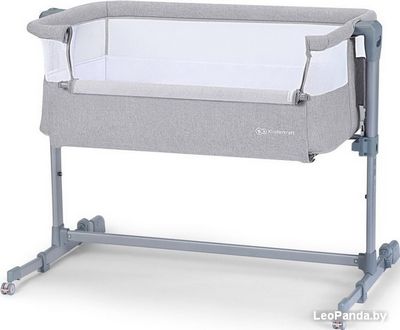 Приставная детская кроватка KinderKraft Neste Air (grey light melange) - фото2