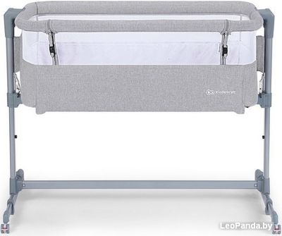Приставная детская кроватка KinderKraft Neste Air (grey light melange) - фото3