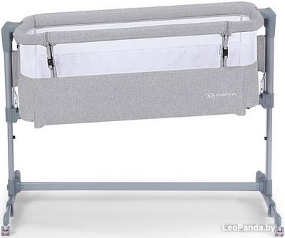 Приставная детская кроватка KinderKraft Neste Air (grey light melange) - фото4