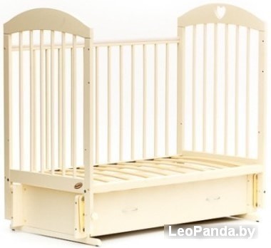 Классическая детская кроватка Bambini М 01.10.19 (слоновая кость) - фото2