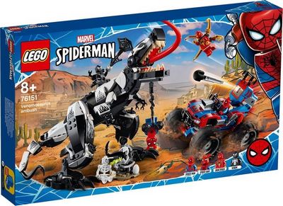 Конструктор LEGO Marvel Super Heroes 76151 Человек-Паук: Засада на веномозавра
