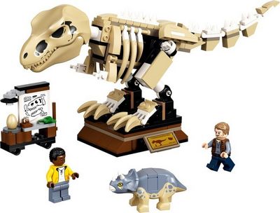 Конструктор LEGO Jurassic World 76940 Скелет тираннозавра на выставке - фото3