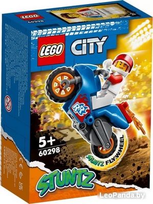 Конструктор LEGO City Stuntz 60298 Реактивный трюковый мотоцикл - фото