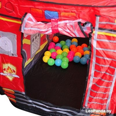 Игровая палатка Darvish Пожарная машина (50 шаров) DV-T-1683 - фото2