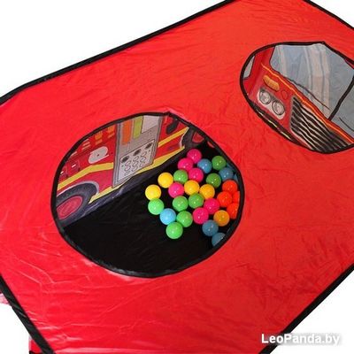 Игровая палатка Darvish Пожарная машина (50 шаров) DV-T-1683 - фото3