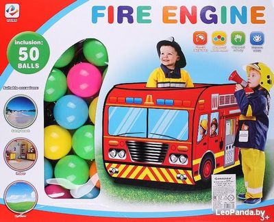Игровая палатка Darvish Пожарная машина (50 шаров) DV-T-1683 - фото5
