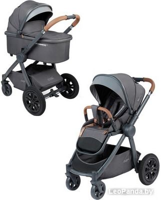 Универсальная коляска Happy Baby Mommer Pro (2 в 1, dark grey) - фото