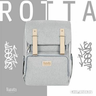 Рюкзак для мамы Nuovita Capcap Rotta (светло-серый) - фото