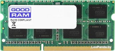 Оперативная память GOODRAM 4GB DDR3 SO-DIMM PC3-12800 (GR1600S3V64L11S/4G) - фото