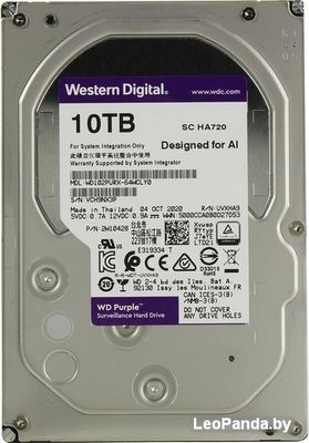 Жесткий диск WD Purple 10TB WD102PURX - фото