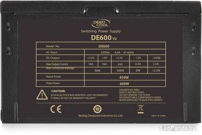 Блок питания DeepCool DE600 v2 DP-DE600US-PH