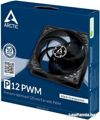 Кулер для корпуса Arctic P12 PWM ACFAN00133A (черный/прозрачный) - фото5