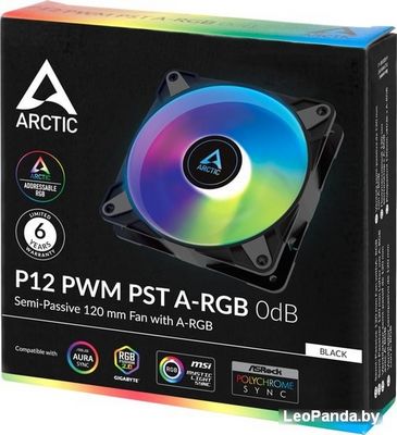 Вентилятор для корпуса Arctic P12 PWM PST A-RGB 0dB ACFAN00231A - фото4